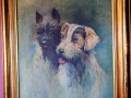 Oil-Painting-of-Two-Dogs