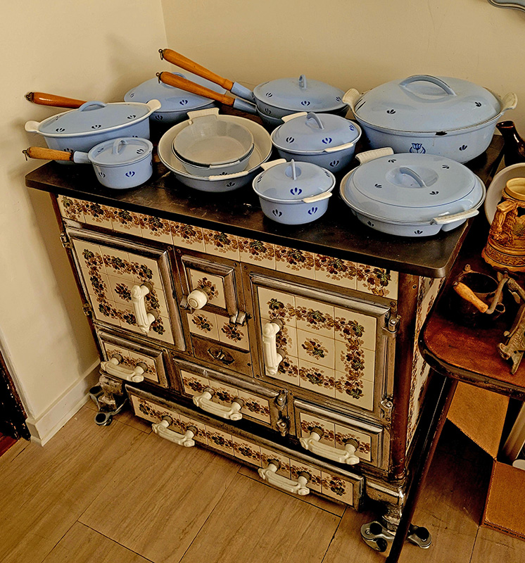 Tile-Cast-Iron-Stove-and-Dishes