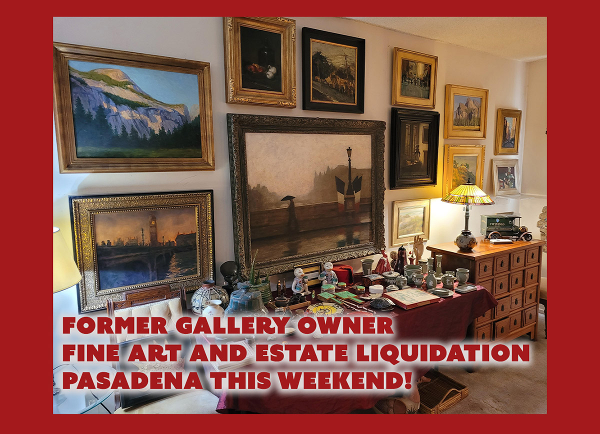 Former Tirage Art Gallery Owner’s Fine Art and Estate Liquidation in Pasadena California