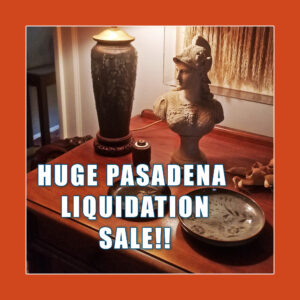 Elegant and Eclectic Pasadena Estate Sale! October 2nd and 3rd
