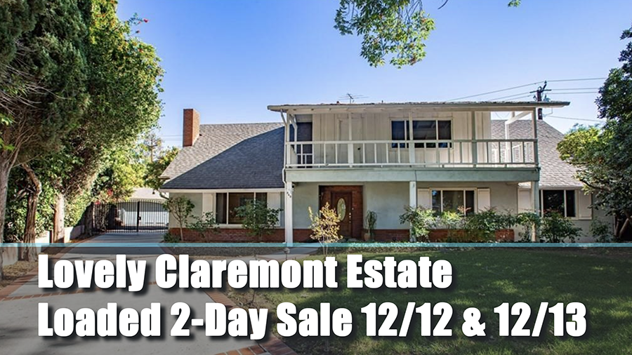 estate sale, claremont, california, home