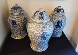 Chinese, asian, urns, vases