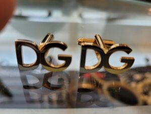 dolce and gabbana, cuff links, high fashion, estate sale, los angeles