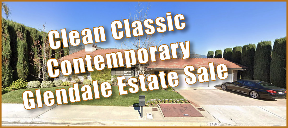 Glendale, estate sale, contemporary home