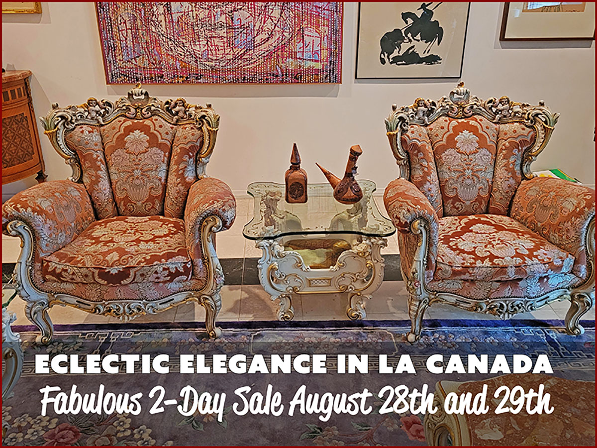 elegant chairs, la canada estate sale