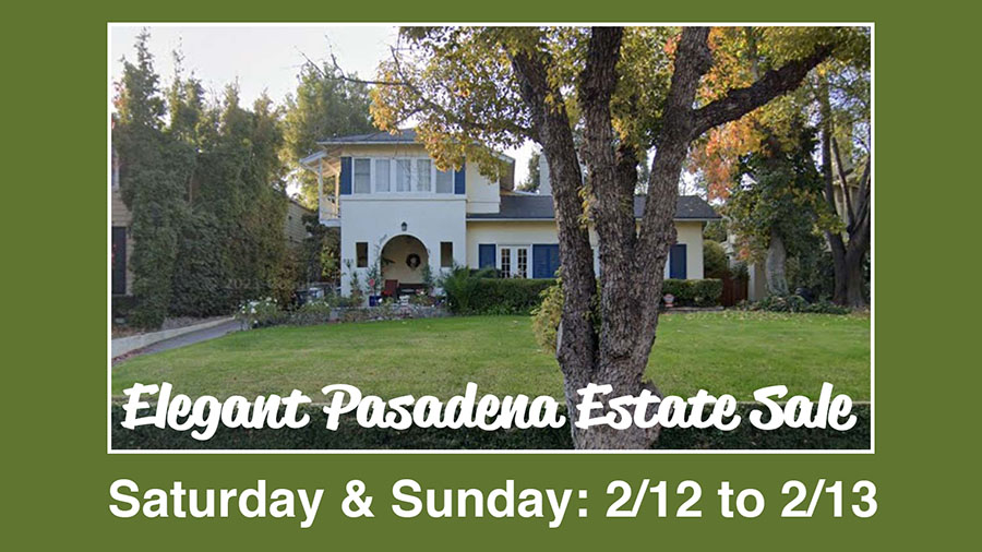 Pasadena, Estate Sale