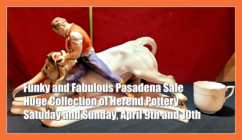 Pasadena, Estate Sale, Herend Ceramics