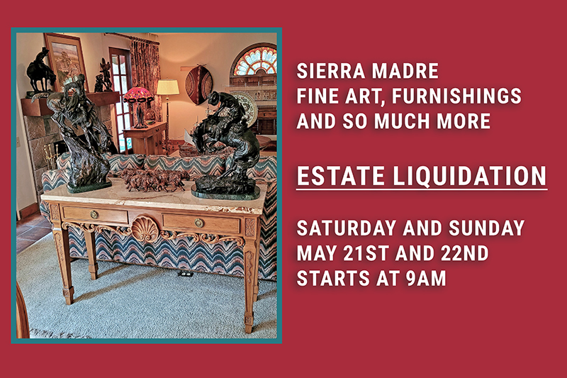 Sierra Madre, Estate Sale, Vander Molen