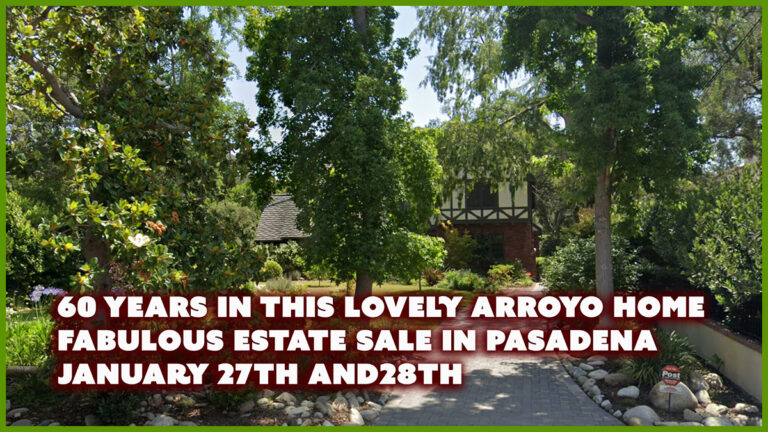 Pasadena Estate Sale Over 60 Years of Collecting