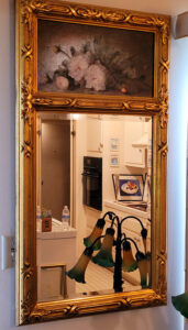 Gilt mirror, estate sale, pasadena