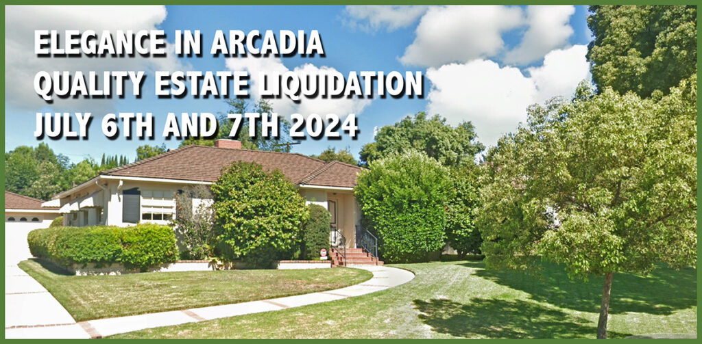 ARCADIA, ESTATE SALE, CALIFORNIA