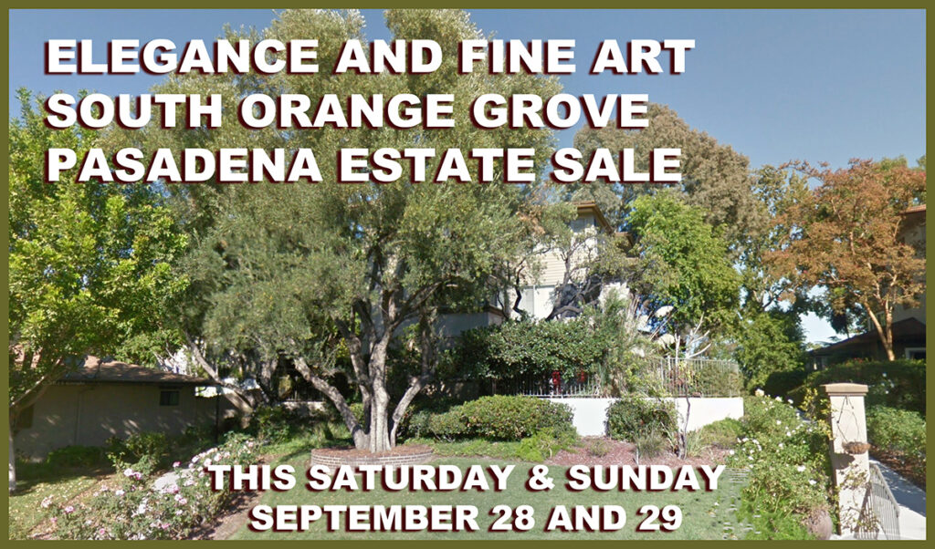 Pasadena, estate sale