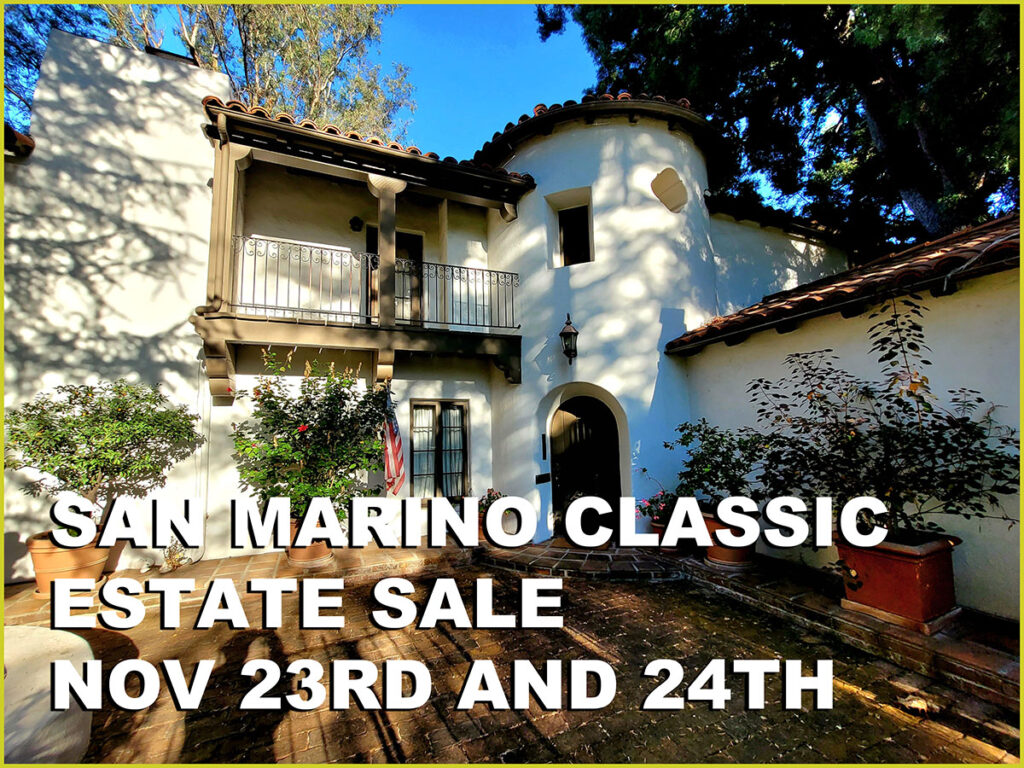 san marino, california, estate sale