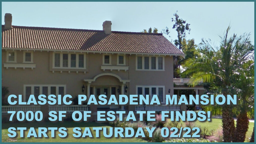 PASADENA, ESTATE SALE